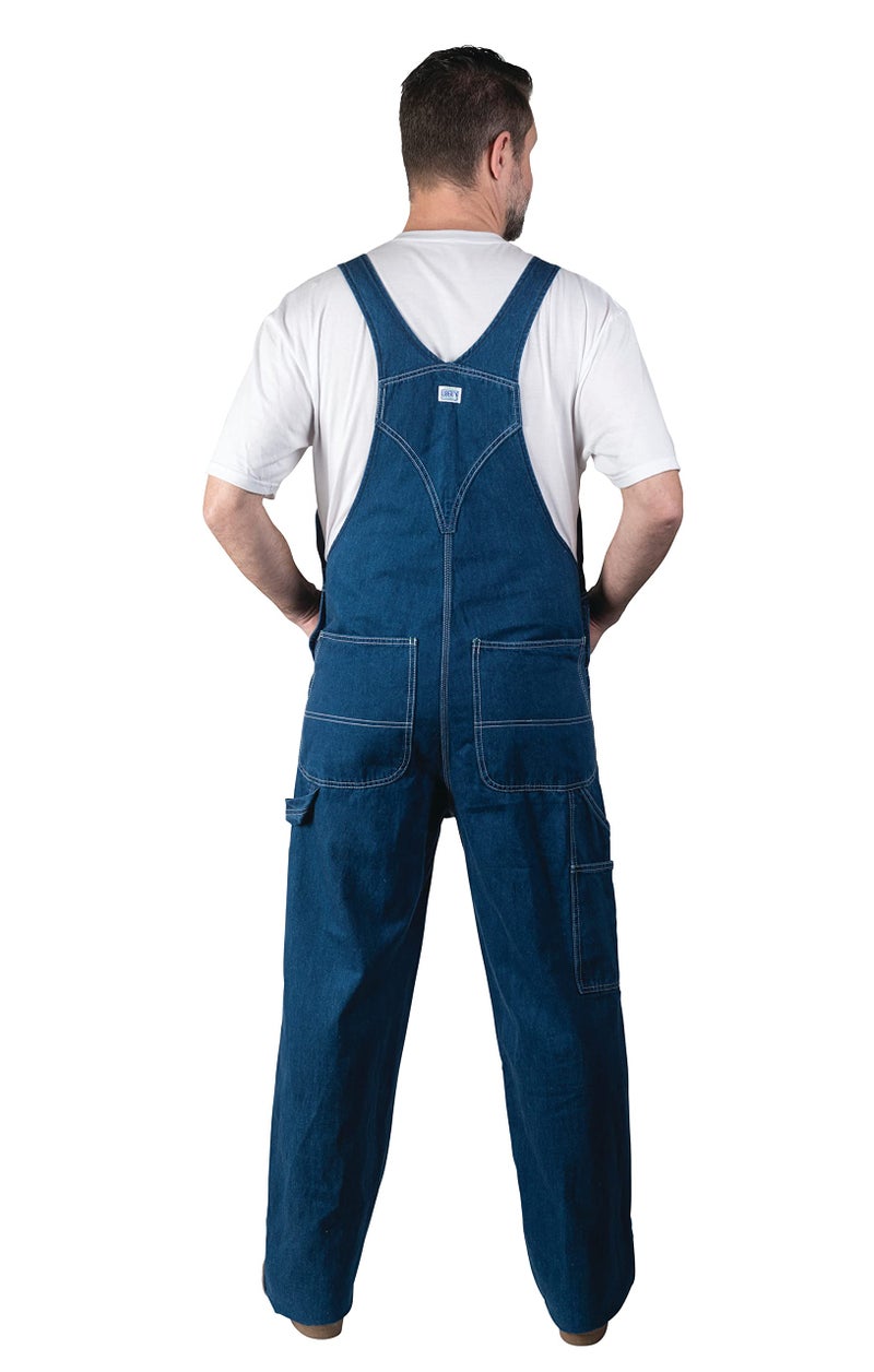 Liberty Walls Liberty Relaxed Washed Denim Bib Overalls 34X28 - Image 2